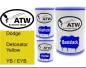 Preview: Dodge, Detonator Yellow, YB / EYB: 500ml Lackdose + 500ml Klarlack + 250ml Härter - Set, von ATW Autoteile West.